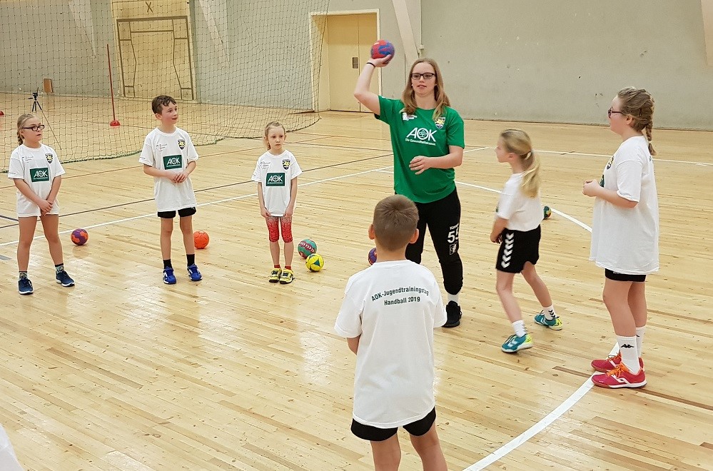 AOK-Jugendtrainingstag in der Fiete-Reder-Halle