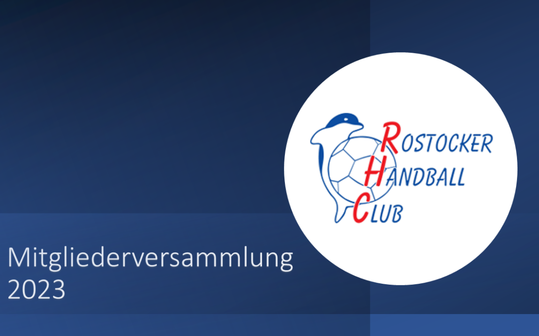 Mitgliederversammlung des Rostocker HC