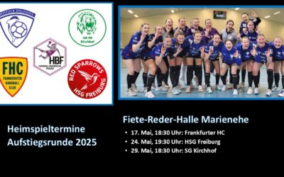 Drei Heimauftritte in Folge